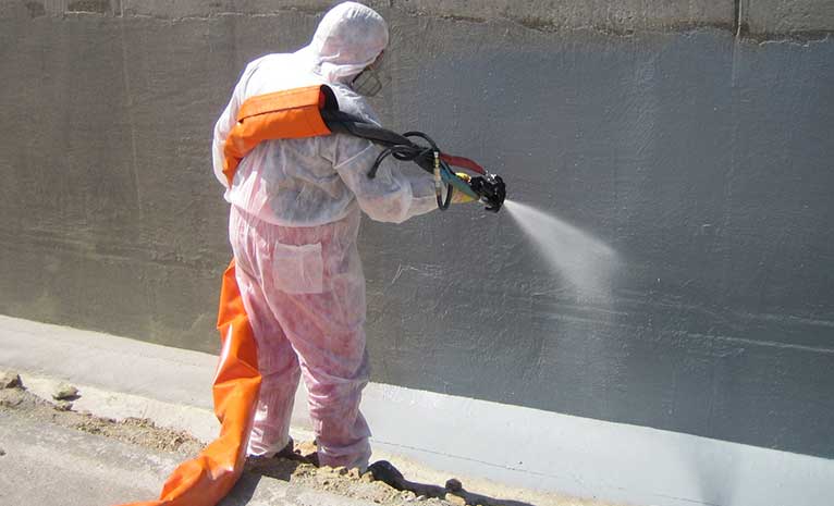 Sprey Polyurea Temel ve Perde Beton Yalıtımı
